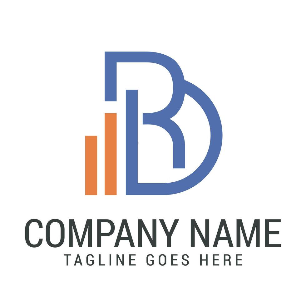 Creative Letter RD or DR Rank and Grow Modern, and Elegant Logo Design vector