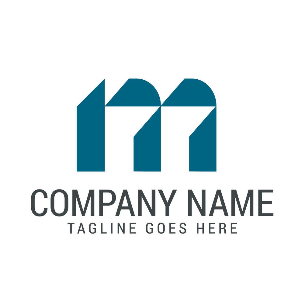 Creative Letter M Connection Logo Design Templates vector