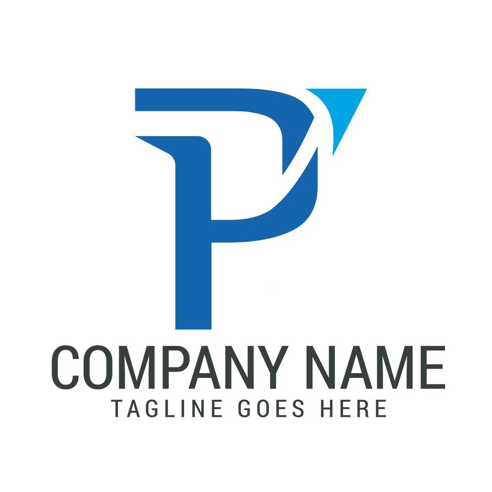 Creative Letter P Payment, grow or Send Logo Design vector