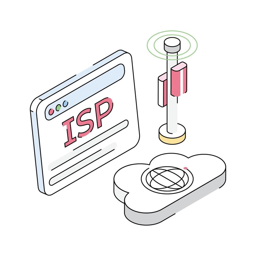 Get a glimpse of this premium isometric icon showing web storage vector