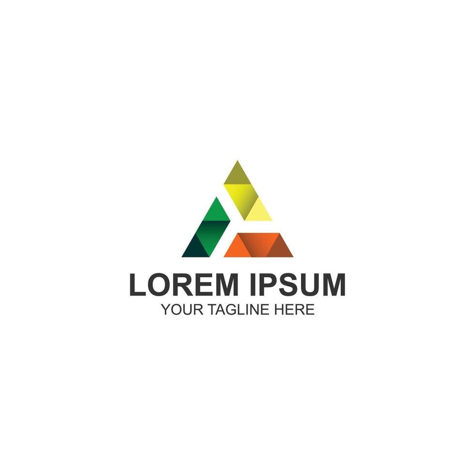 letter a lorem ipsum logo design for company or business with creative illustration vector