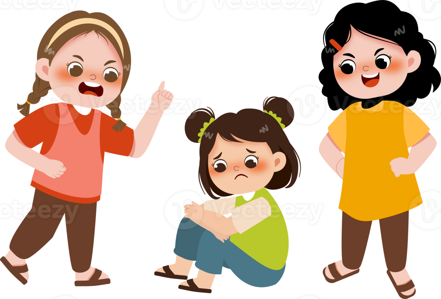 Kids Bullying Illustration png