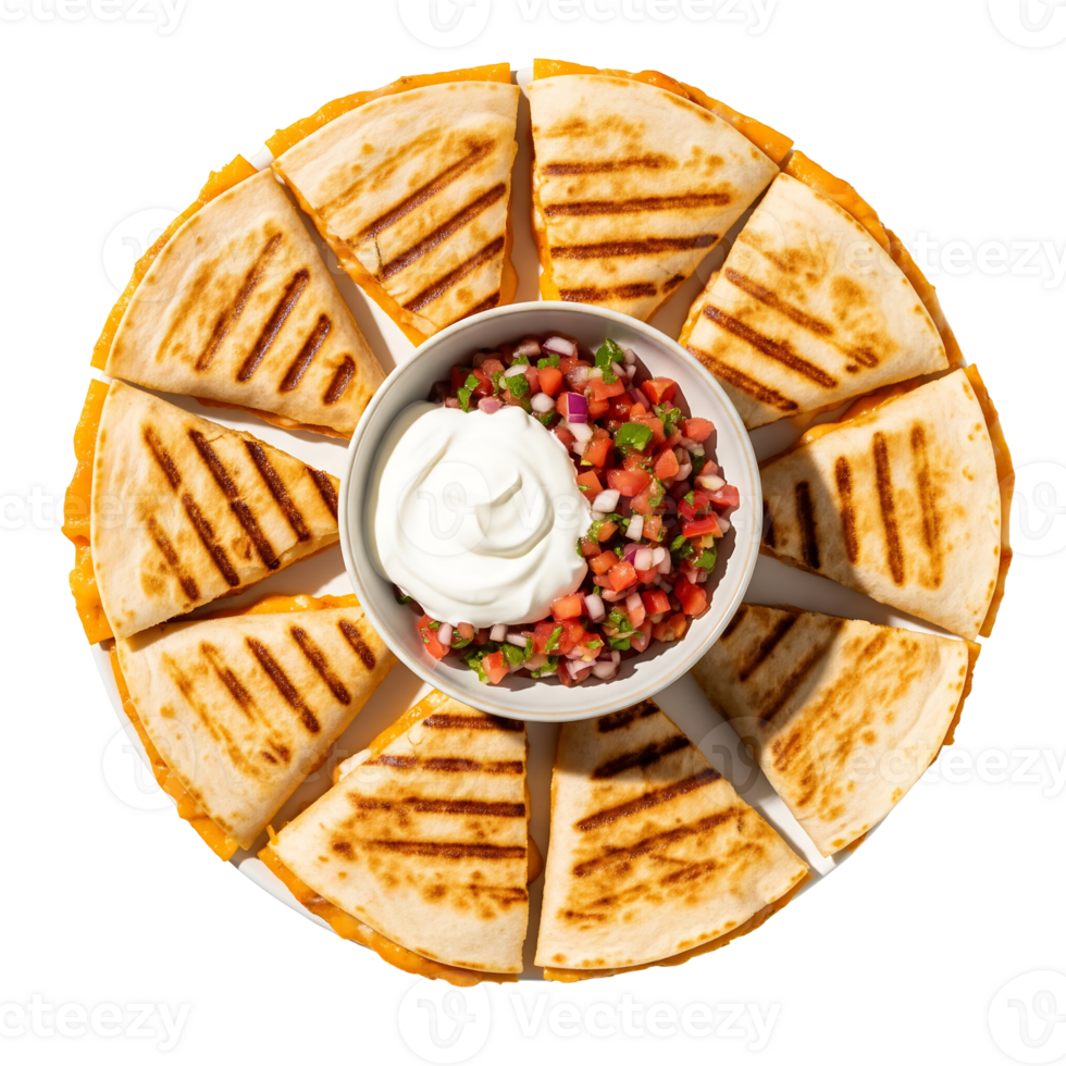 Grilled Cheese Quesadillas Sour Cream Salsa image png