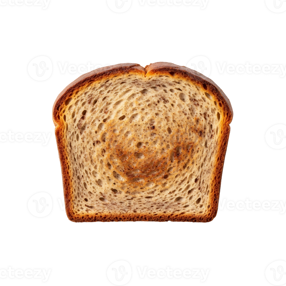 Toasted Bread Slice Brown Beige isolated on a transparent background png