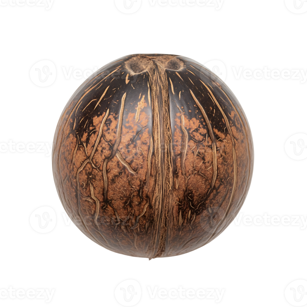 A coconut is shown on a black background png