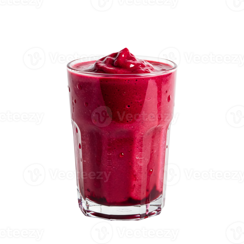 Beetroot Smoothie in Glass isolated on a transparent background png