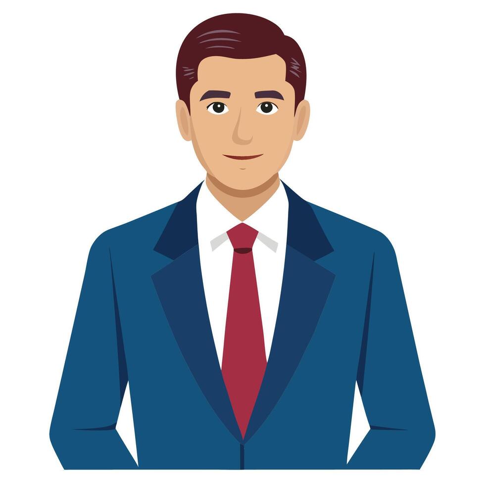 businessman man man in a suit and tie vector