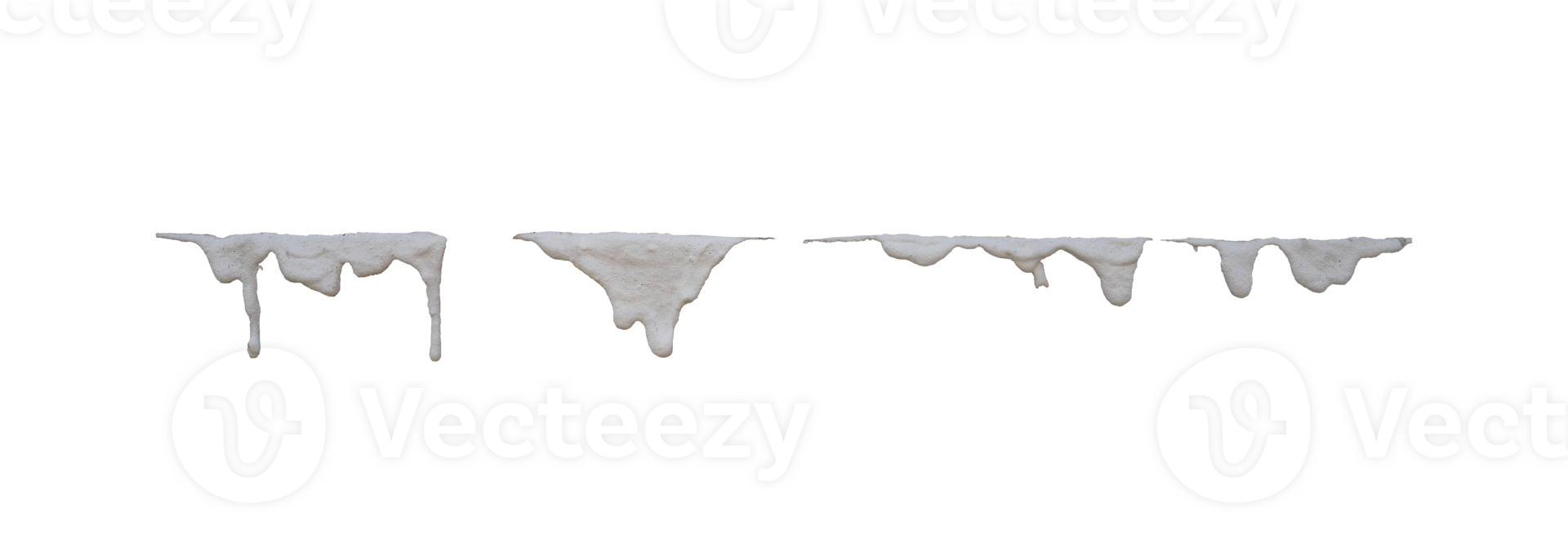 wet cement dripping isolated png