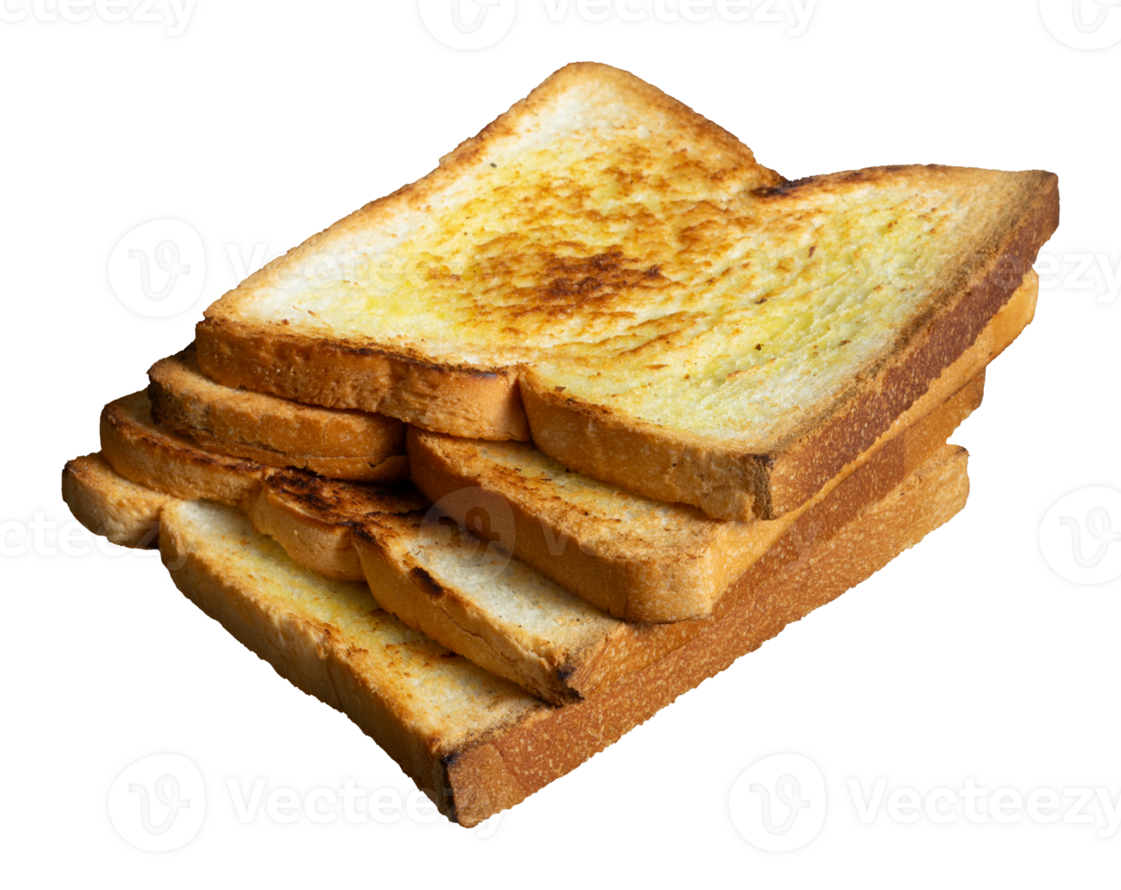 slices of toast bread on white png