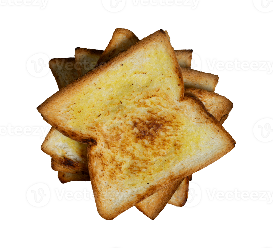 messy of toast bread top view png