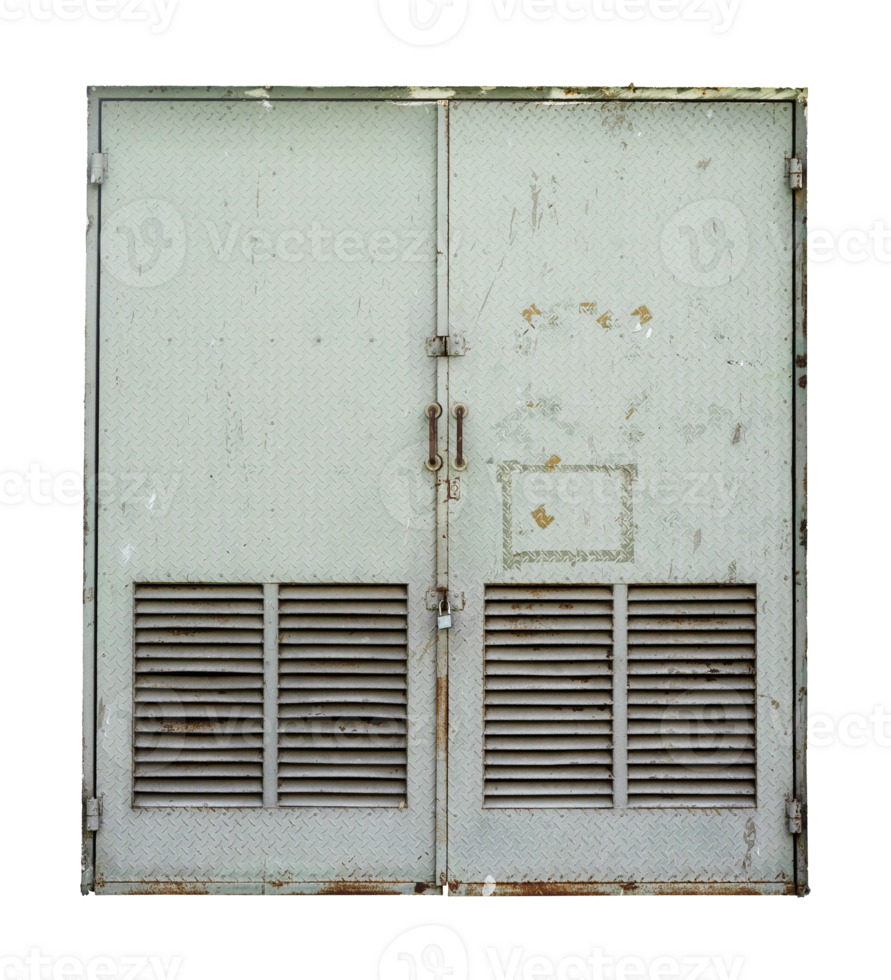 rusty substation door isolated png