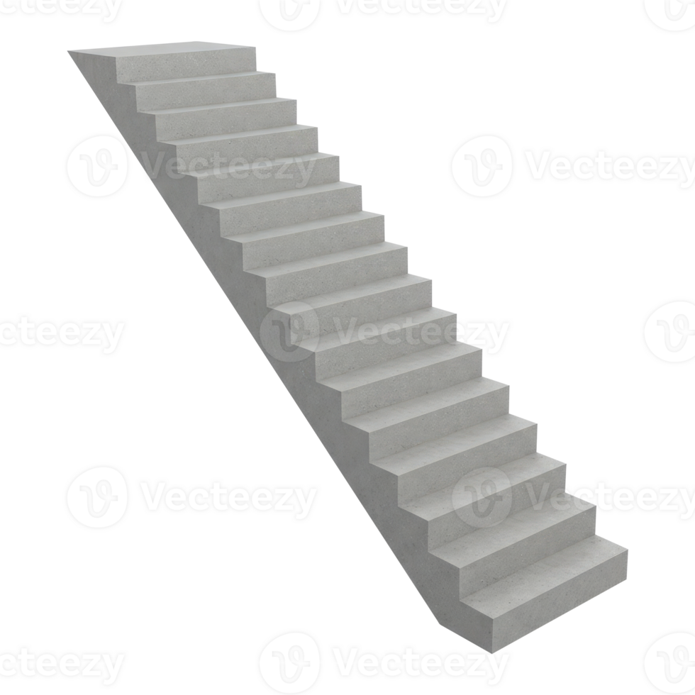 Transparent Background Stairs Cut Out, Concept of Progress and Ascension. png