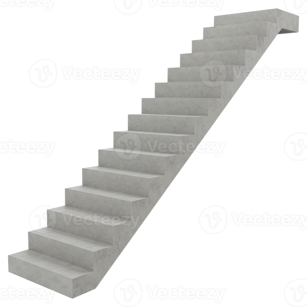 Stairs to Success Cut Out Isolated on Transparent Background. png