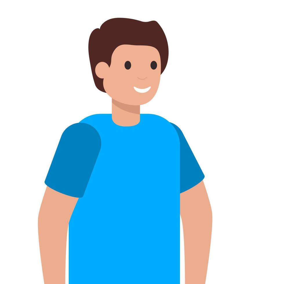 A boy on a white background vector
