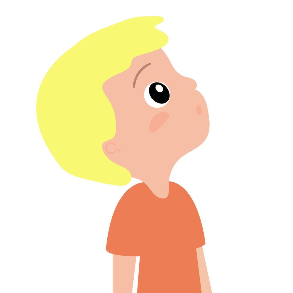 A child on white background vector
