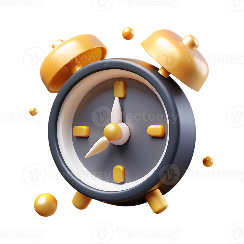 3D alarm clock icon png