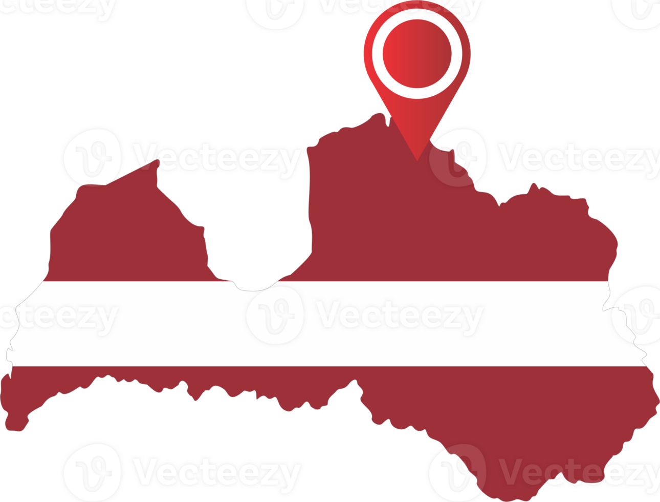 Latvia country map png