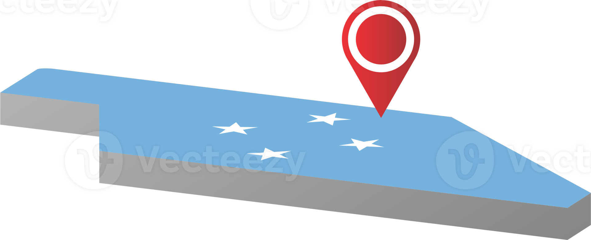 Micronesia country map location png
