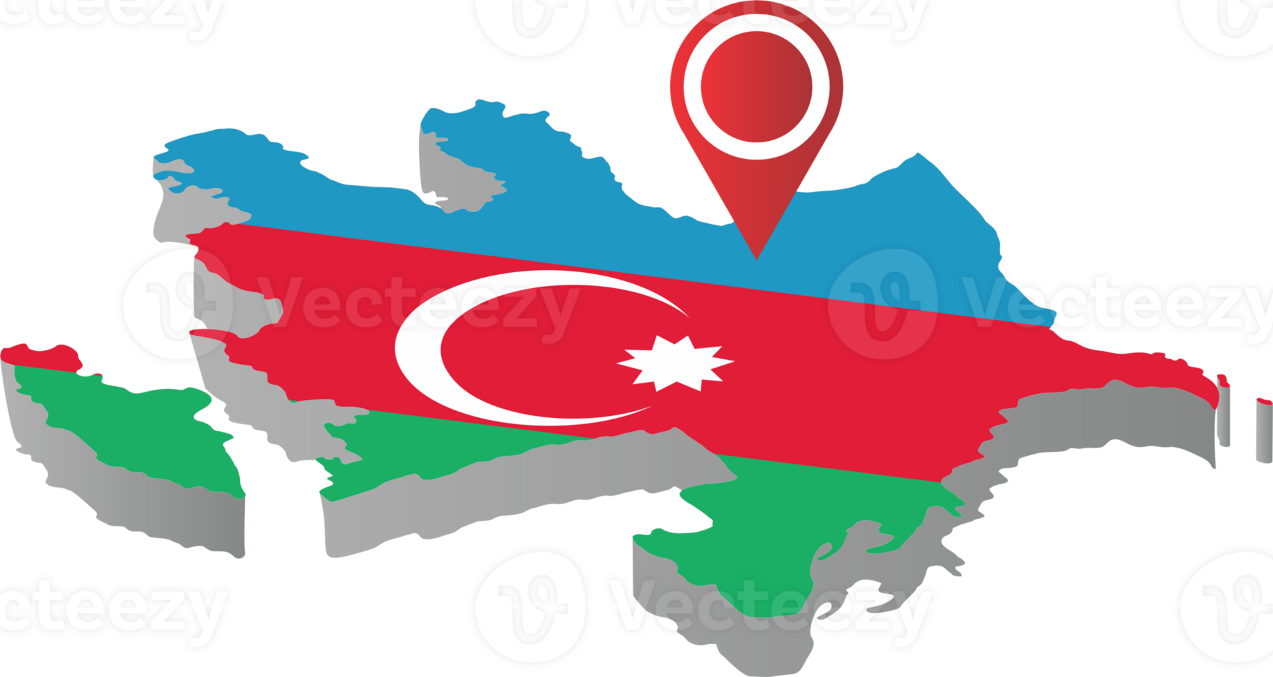Azerbaijan country map location png