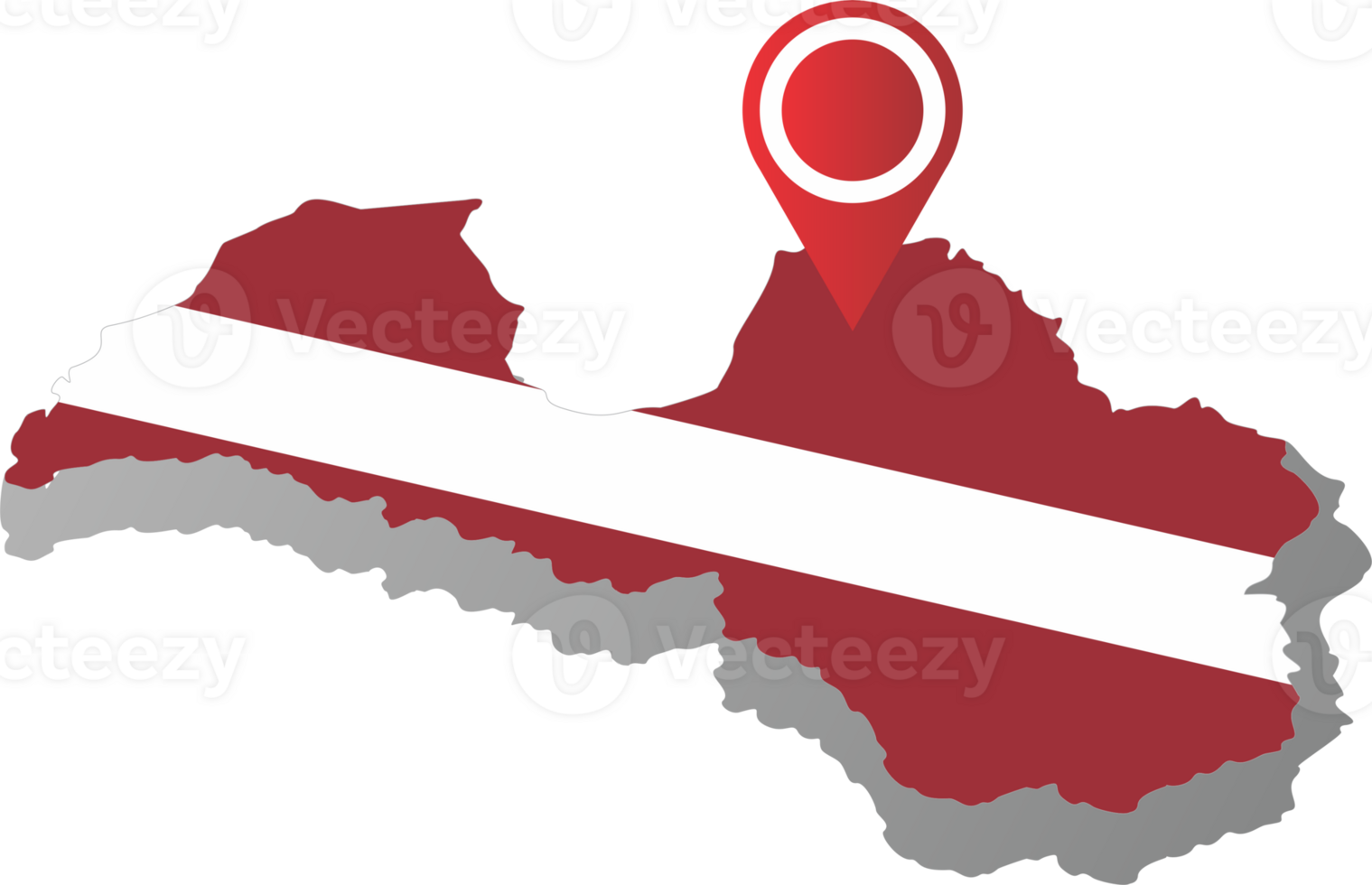 Latvia country map location png