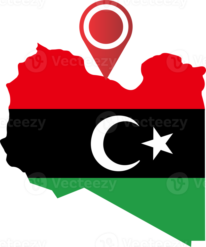 Libya country map location png
