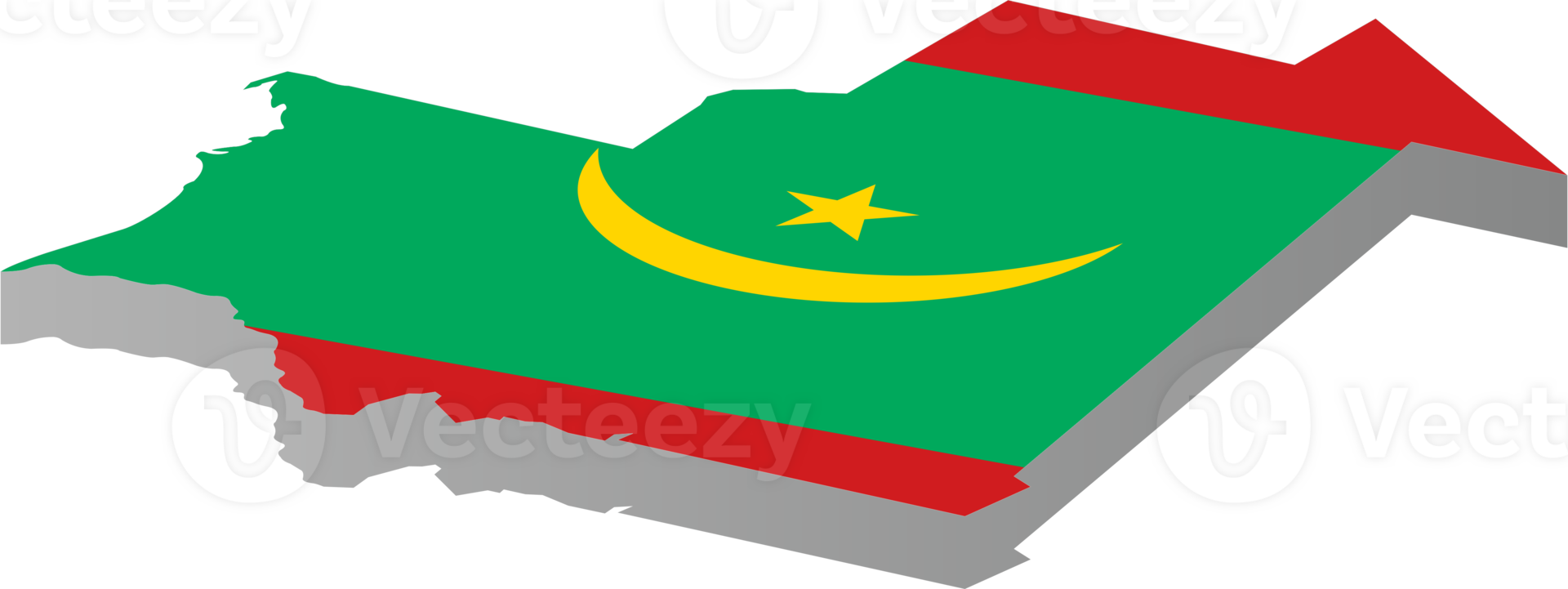 Mauritania country map location png