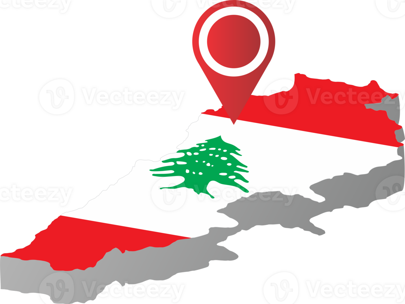 Lebanon country map png