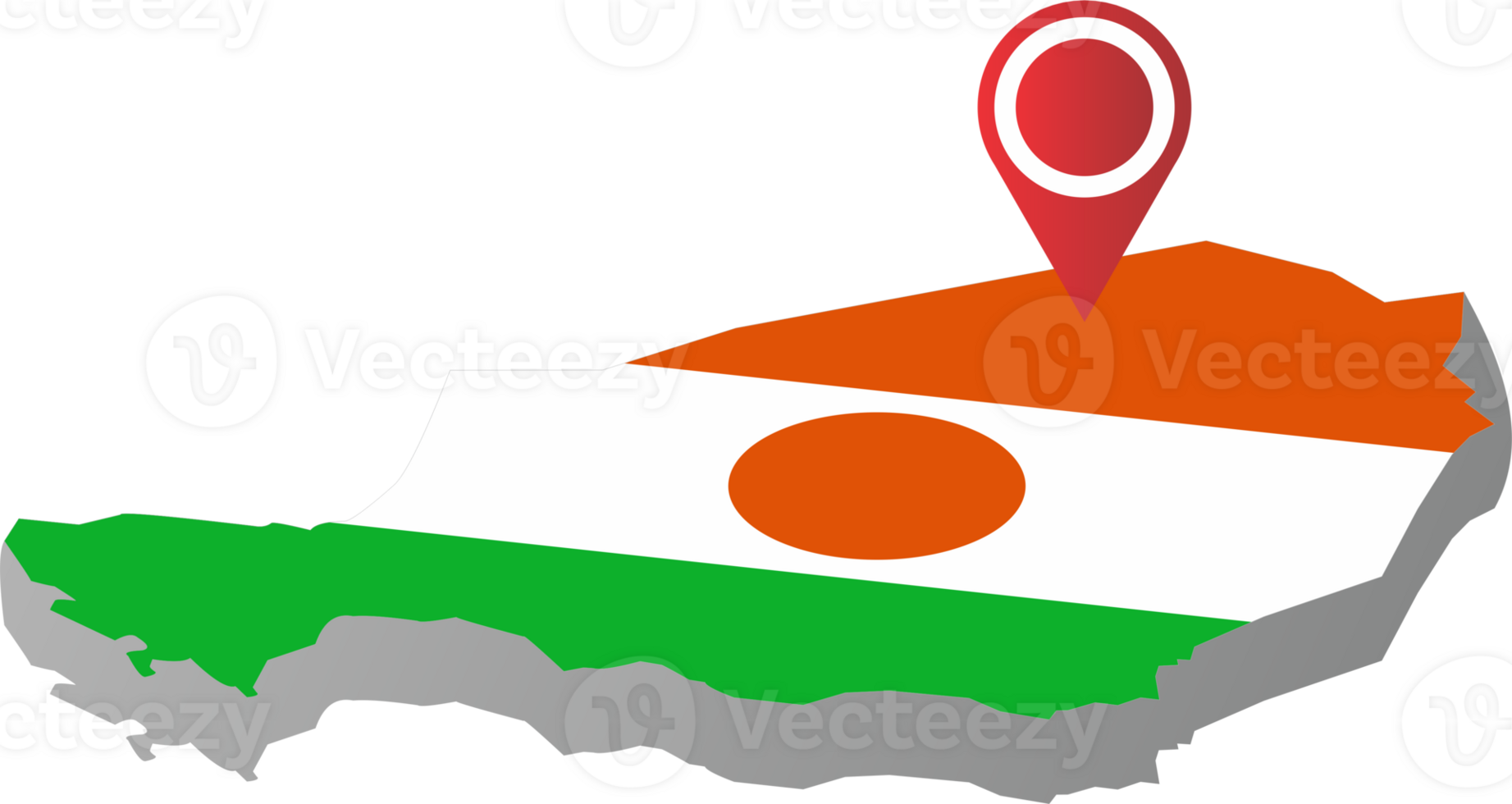 Niger country map location country png