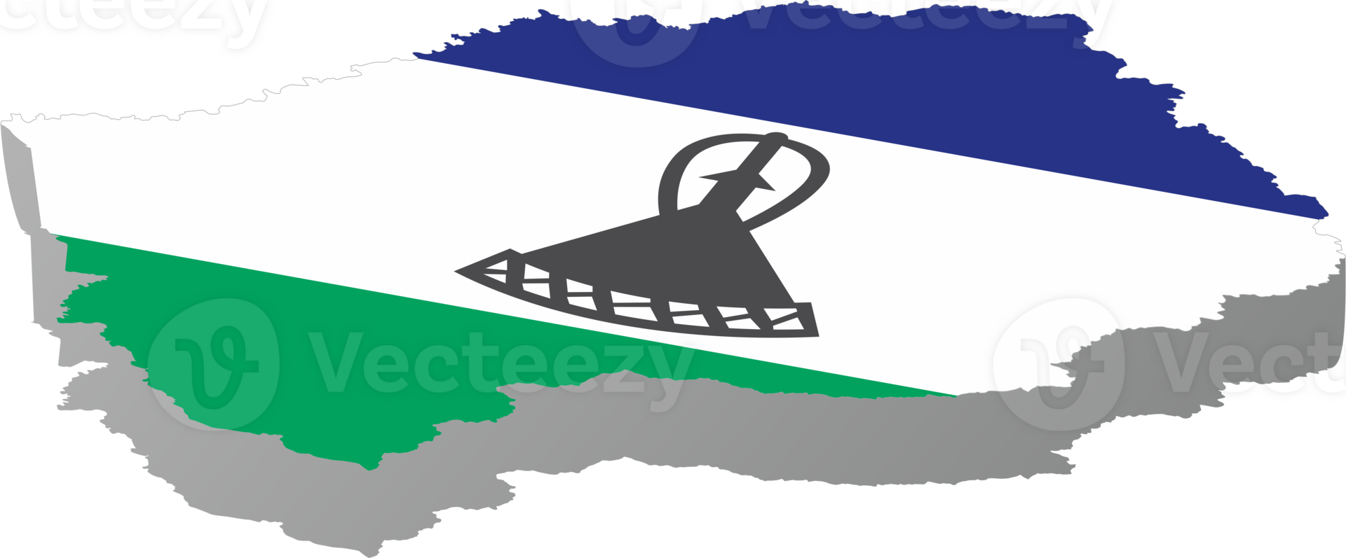 Lesotho country map icon png