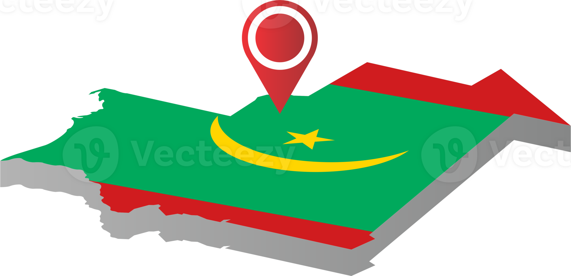 Mauritania country map png