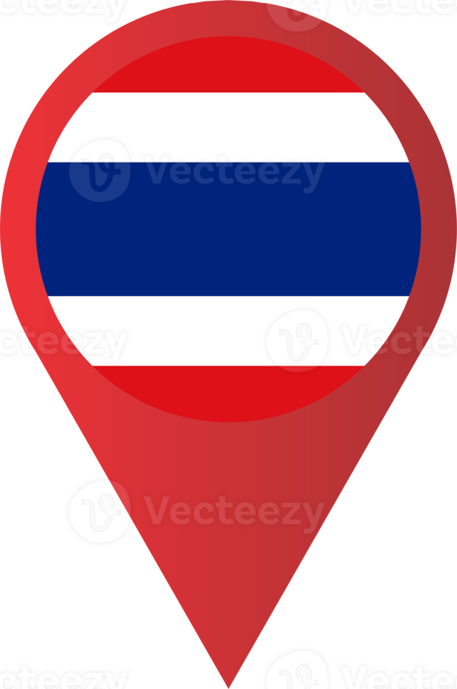 Thailand flag icon pin map location png