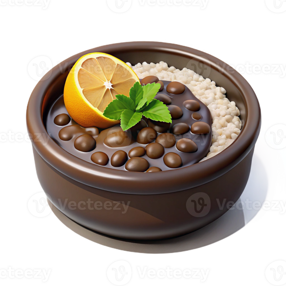3D Cartoon of Brazilian Feijoada png
