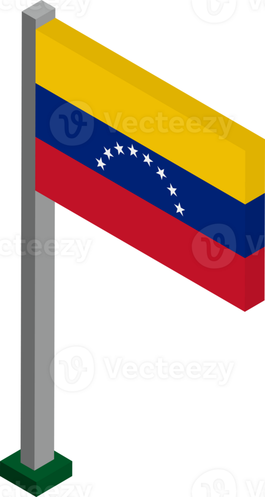 Venezuela Flag in Isometric dimension. png