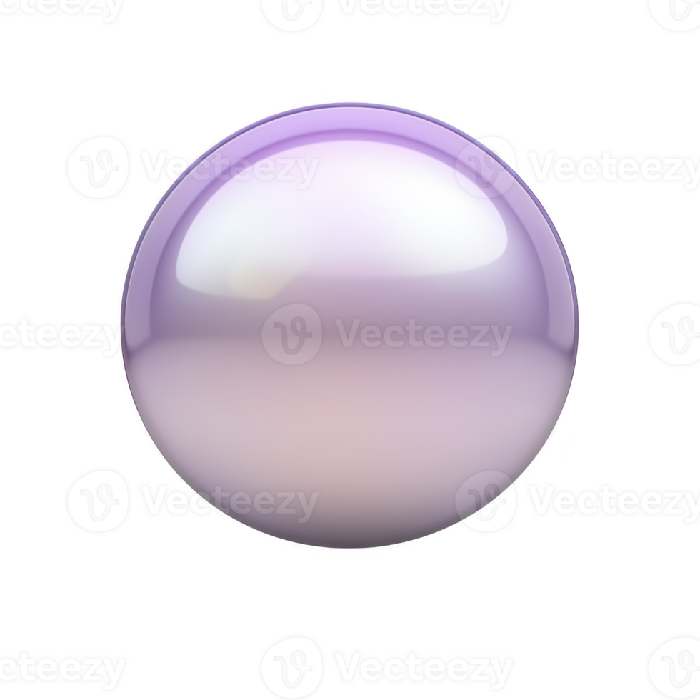Shiny, smooth, purple sphere with glossy surface reflects light, creating gradient effect. sphere reflective quality gives it futuristic and elegant appearance png