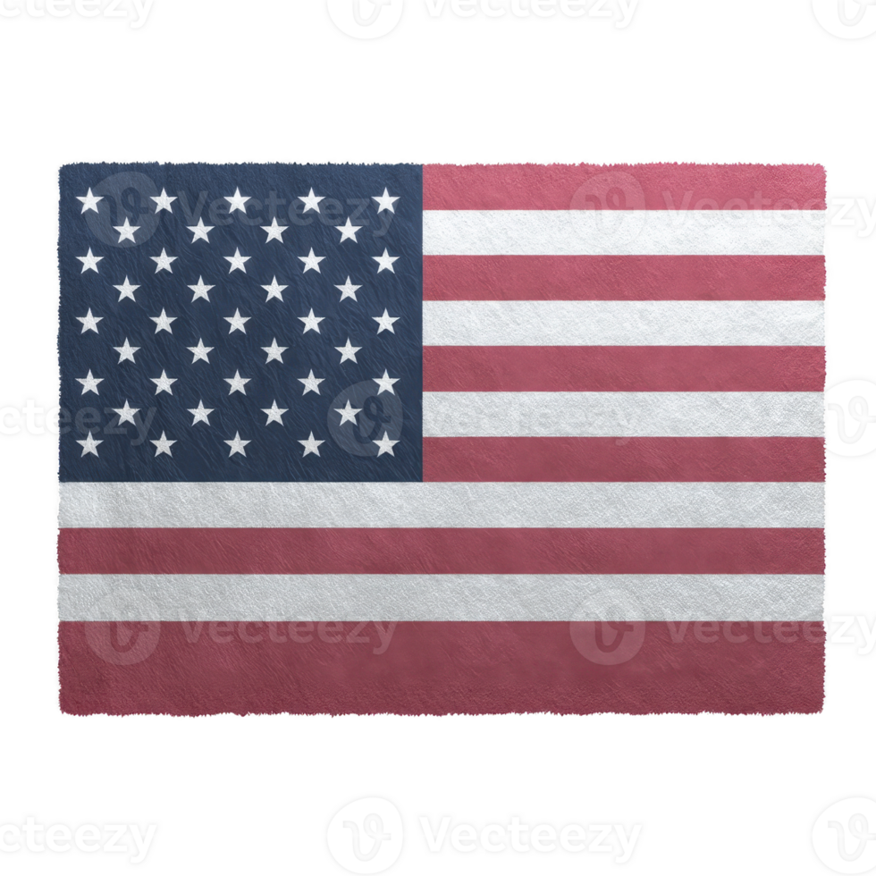 Image shows flag of United States, featuring thirteen horizontal stripes alternating red and white, with blue rectangle canton bearing fifty small, white, five pointed stars.United States flag png