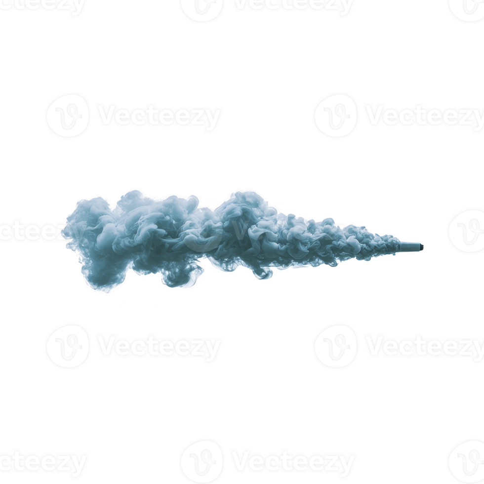 Swirling cloud of blue smoke forms intricate pattern against transparency background, creating sense of mystery and movement. ethereal texture and dynamic shape evoke dreamlike atmosphere png