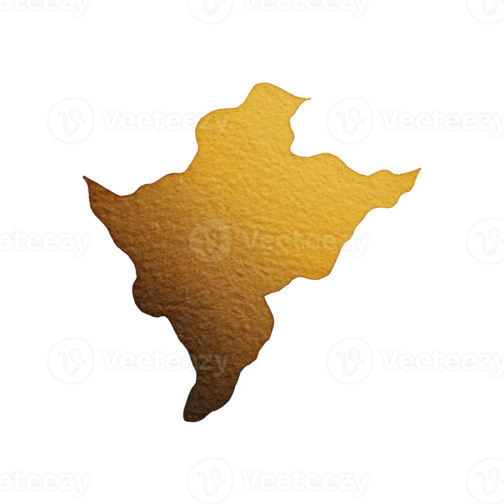 Textured, abstract shape resembling golden, irregular silhouette with gradient effect, evoking sense of creativity and artistic expression png