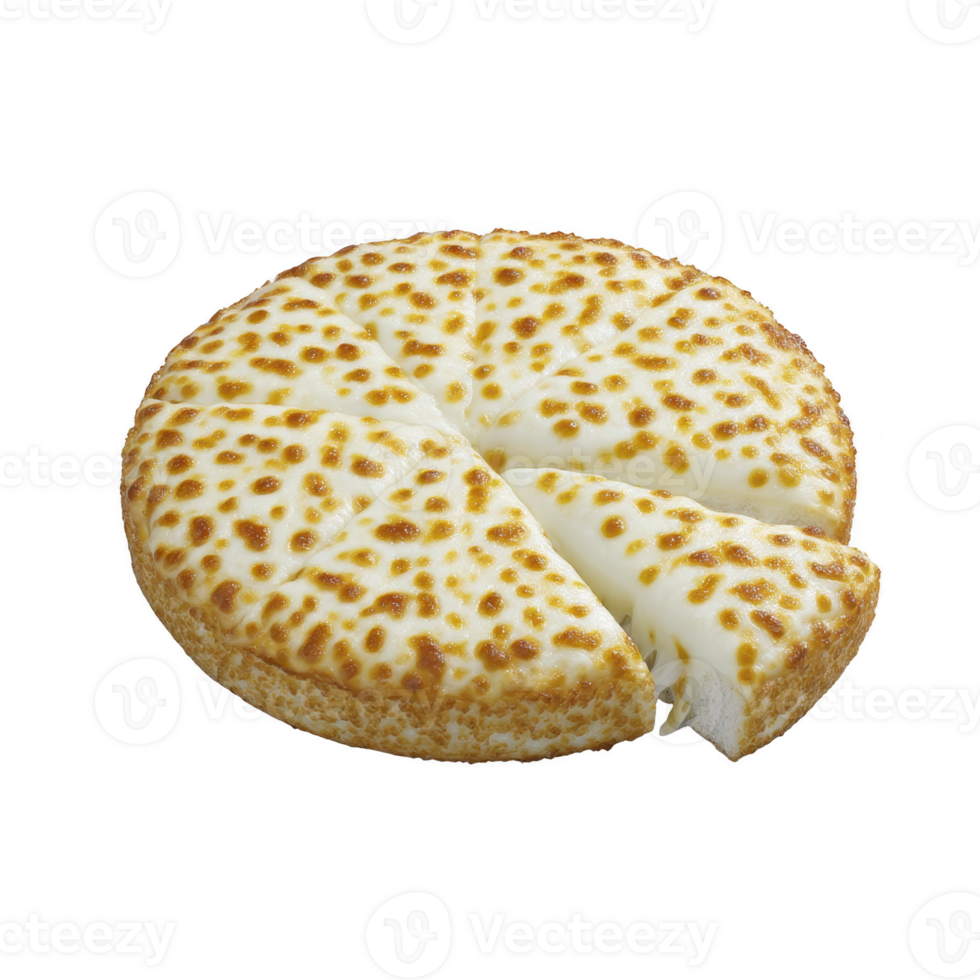 Delicious, golden brown cheese pizza with slice cut out, showcasing its gooey, melted cheese topping. crust is perfectly baked, adding crispy texture to savory dish png