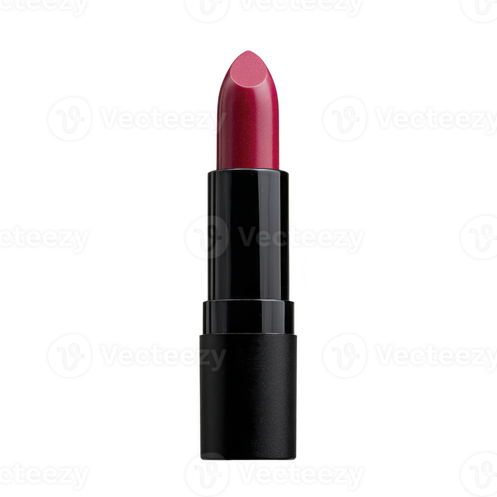 Vibrant red lipstick with sleek black casing, perfect for adding bold touch to any makeup look. lipstick smooth texture and rich color make it ideal for both day and night wear png