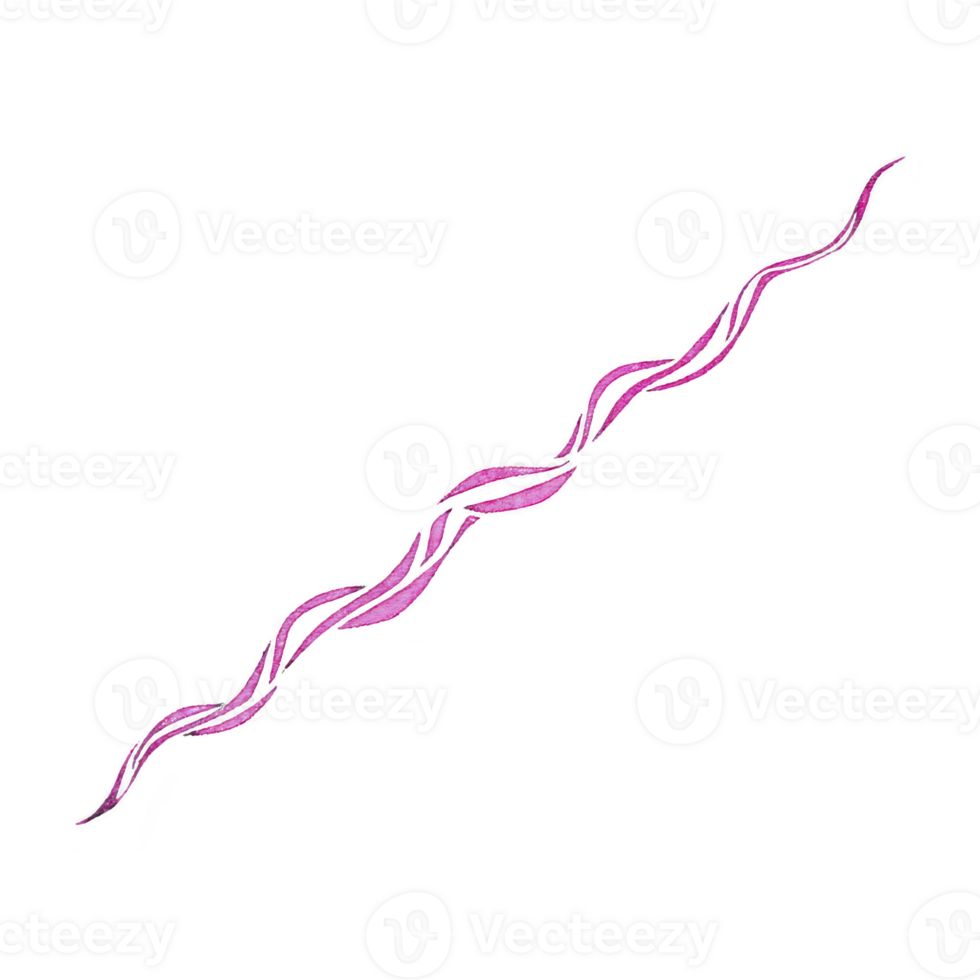 Twisted pink ribbon with delicate, flowing design on transparent background, evoking sense of elegance and movement png
