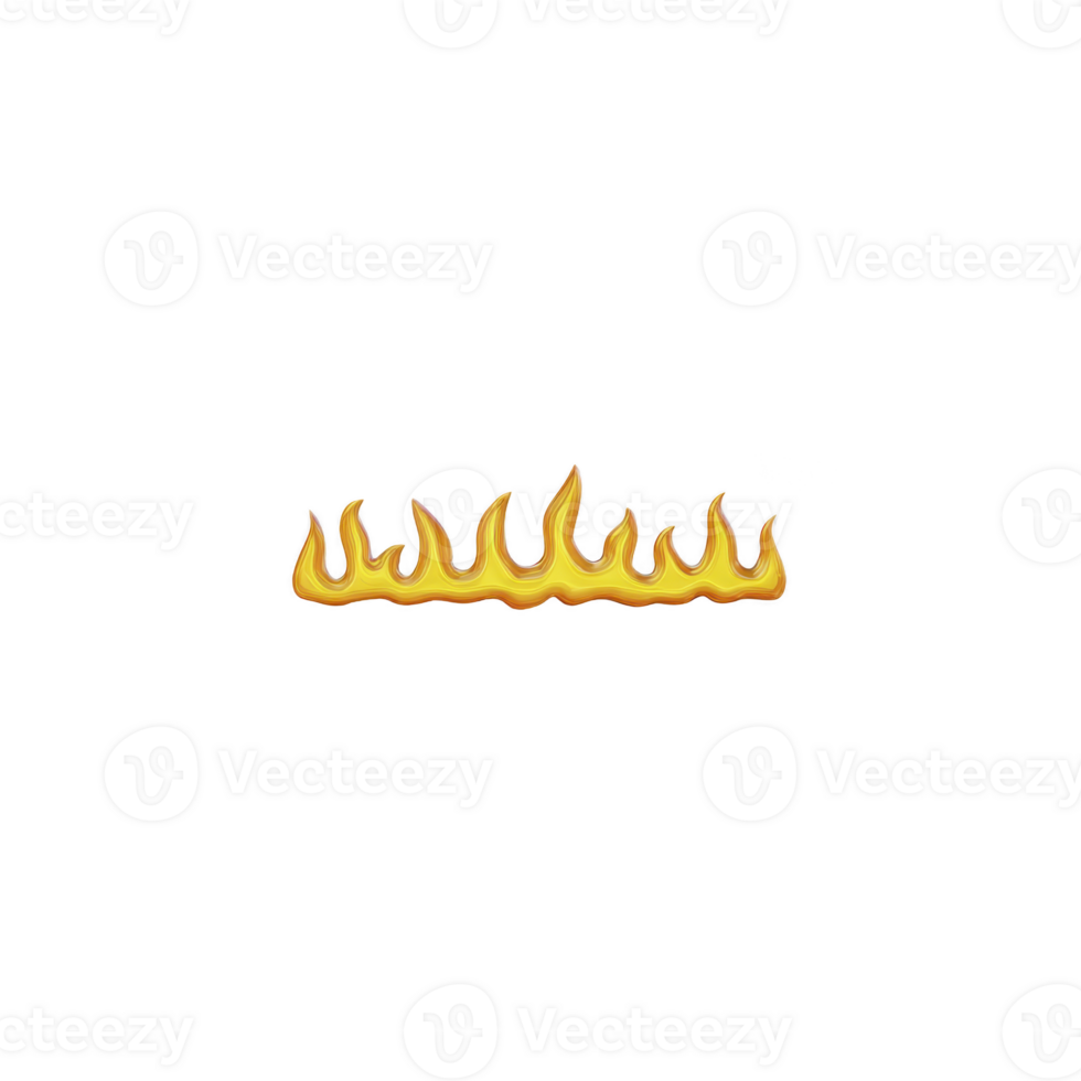 Row of stylized yellow and orange flames on transparency background creates striking and dynamic visual. flames appear to be animated, adding sense of movement and energy png