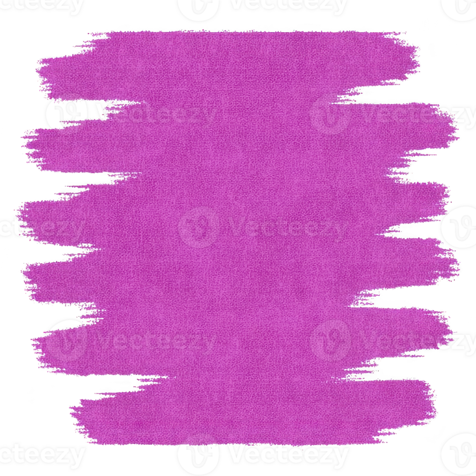 Vibrant purple paint stroke with textured appearance, resembling brushstroke on canvas, creates bold and artistic background. rough edges add dynamic and creative feel png