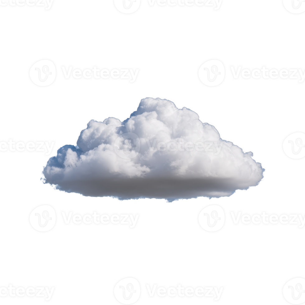 Fluffy white cloud floats against transparent background, showcasing its soft, billowy texture. cloud appears isolated, perfect for creative design projects or digital art png