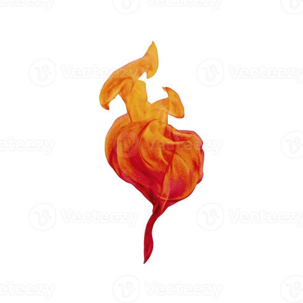Vibrant, abstract flame design with swirling red and orange hues, resembling dynamic, fiery shape. image conveys energy and movement, capturing essence of fire png