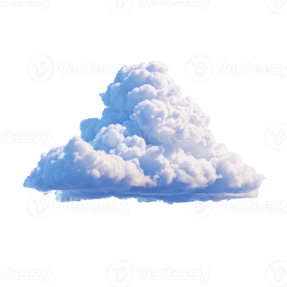 Fluffy white cloud with soft, billowy texture floats against clear sky, evoking sense of calm and tranquility png