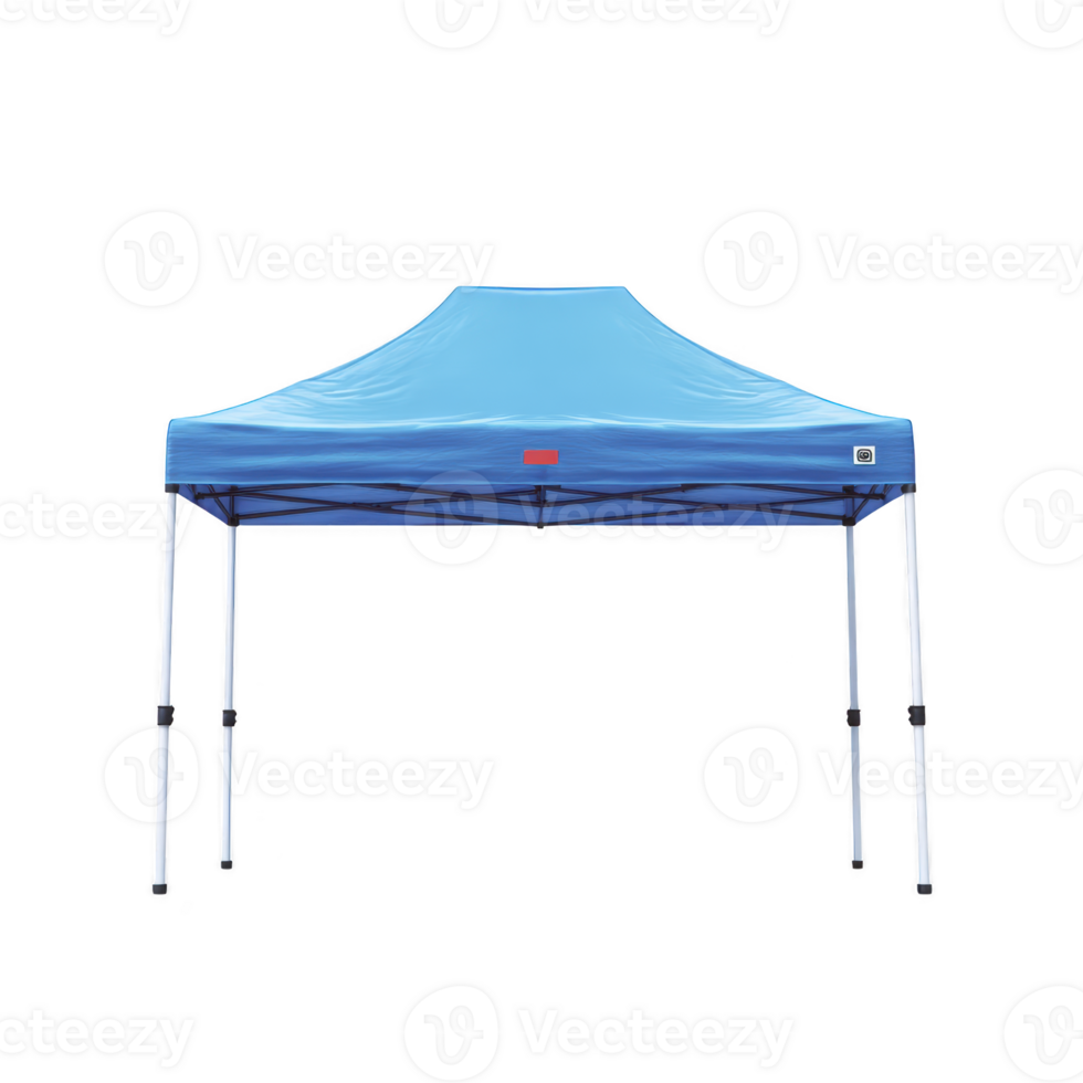 Blue pop up canopy tent with adjustable legs, ideal for outdoor events and providing shade. tent features sturdy frame and weather resistant fabric, perfect for various occasions png