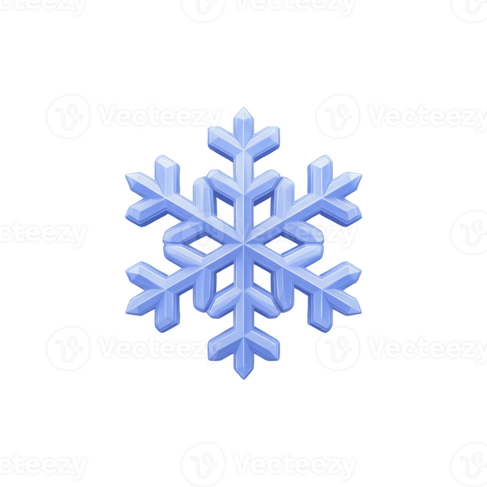 Blue snowflake with intricate geometric patterns symbolizes winter and cold weather. design is symmetrical, highlighting beauty of nature frozen art png