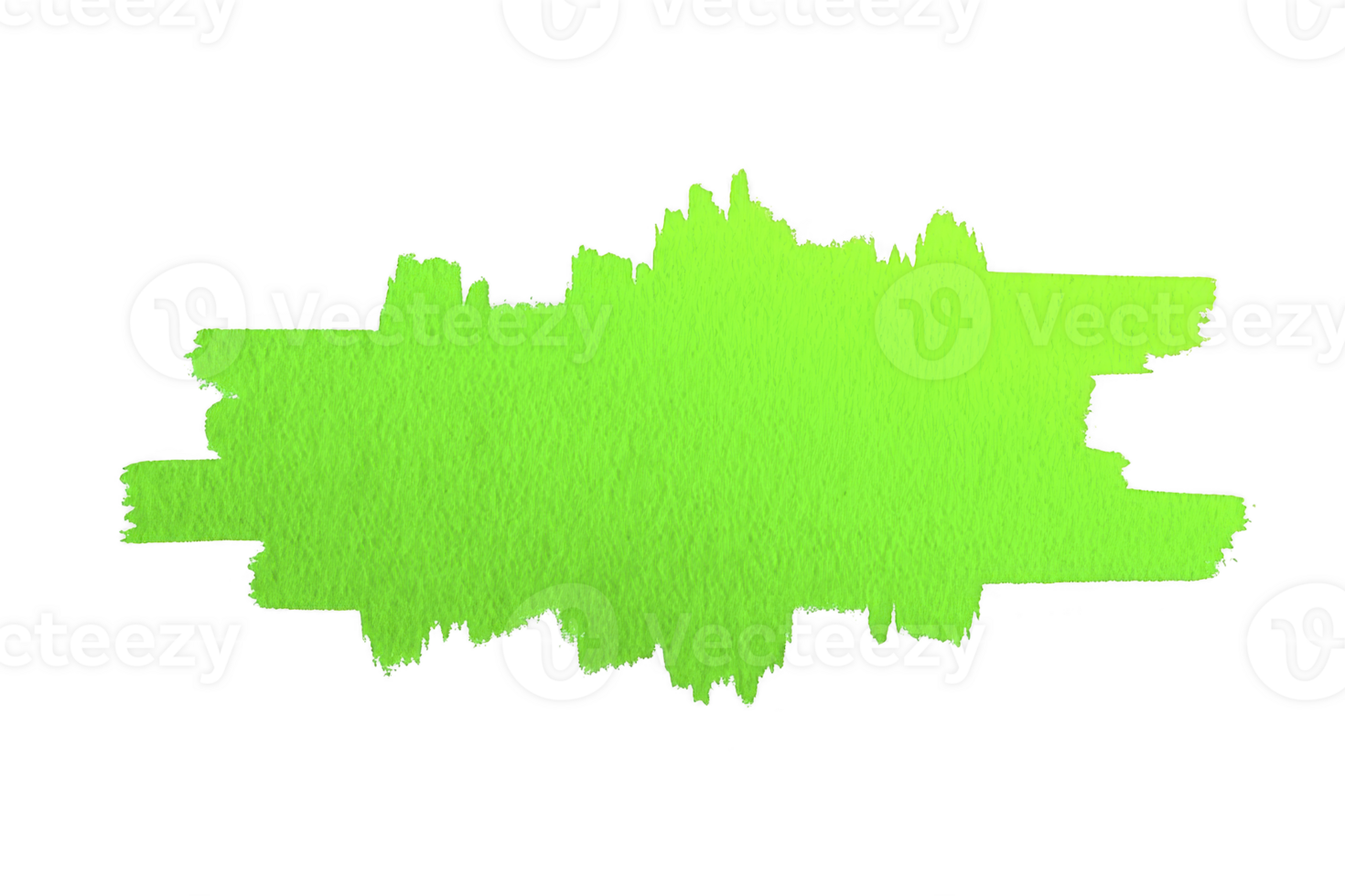 Vibrant green paint splash with textured, brushstroke appearance on transparent background, evoking creativity and energy png