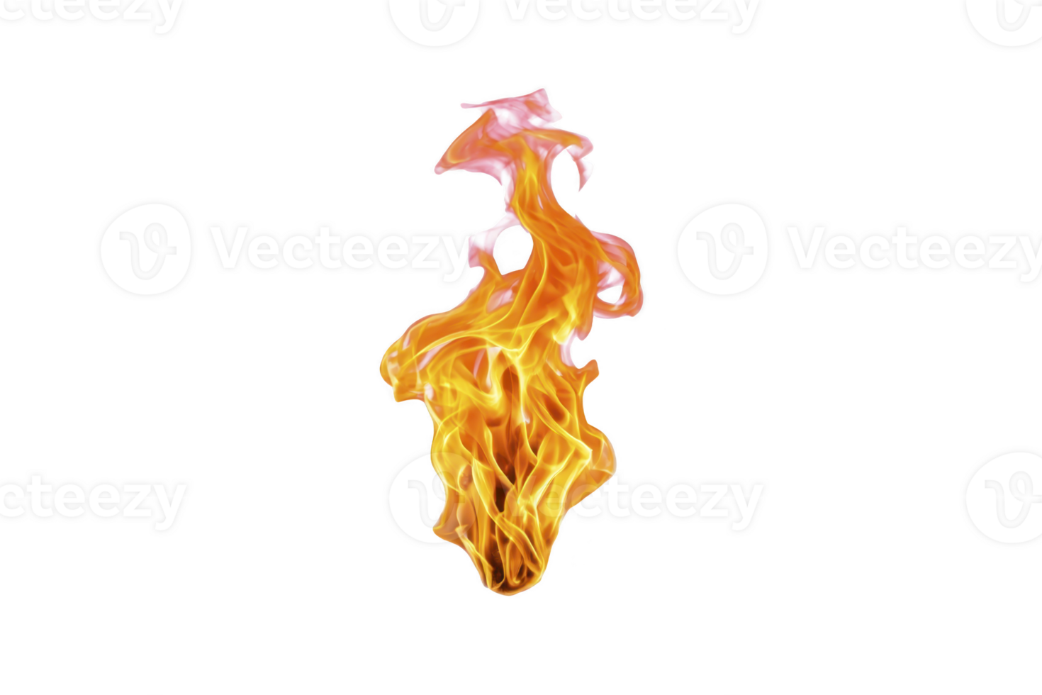 Vibrant, dynamic flame with swirling orange and yellow hues dances against transparent background, evoking warmth and energy. fire fluid motion captures sense of movement and intensity png