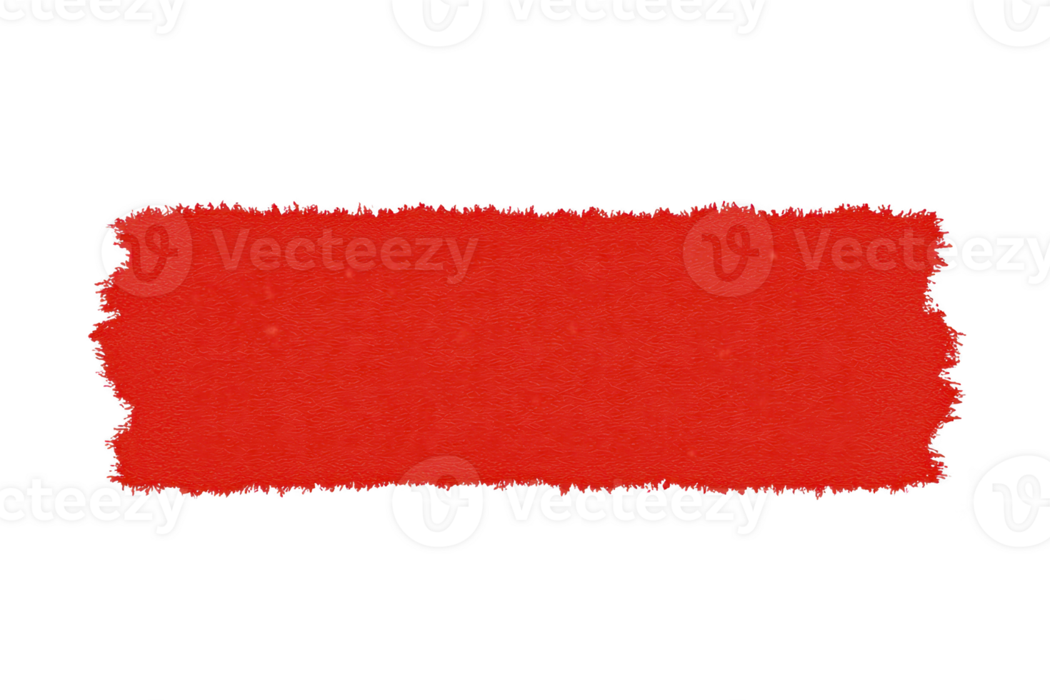 Vibrant red textured rectangle with rough edges, resembling brushstroke or paint swatch, stands out against plain background. bold color and texture create striking visual impact png